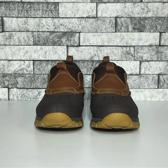 LL Bean Storm Chaser Low Womens 11 Leather Waterproof Winter Slip On Boots - Picture 2 of 8